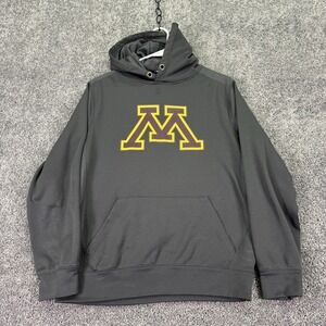 Minnesota Golden Gophers Hoodie Womens Medium Gray NCAA Football Campus Heritage